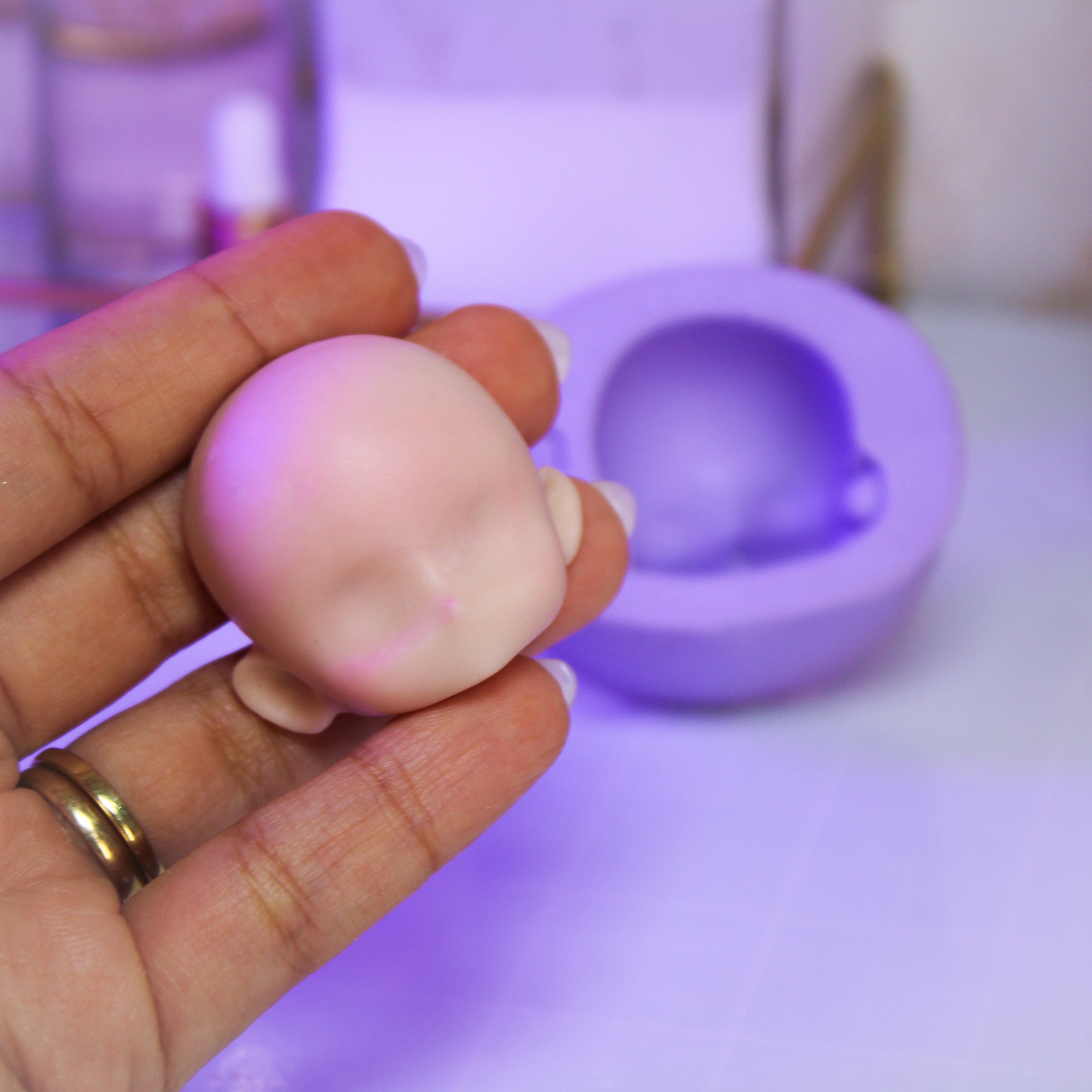 Molde Cabeça Chibi Baby