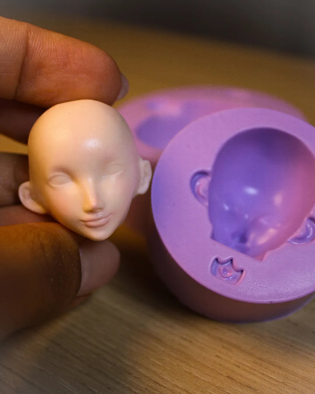 Molde Cabeça Humaninha Feminina